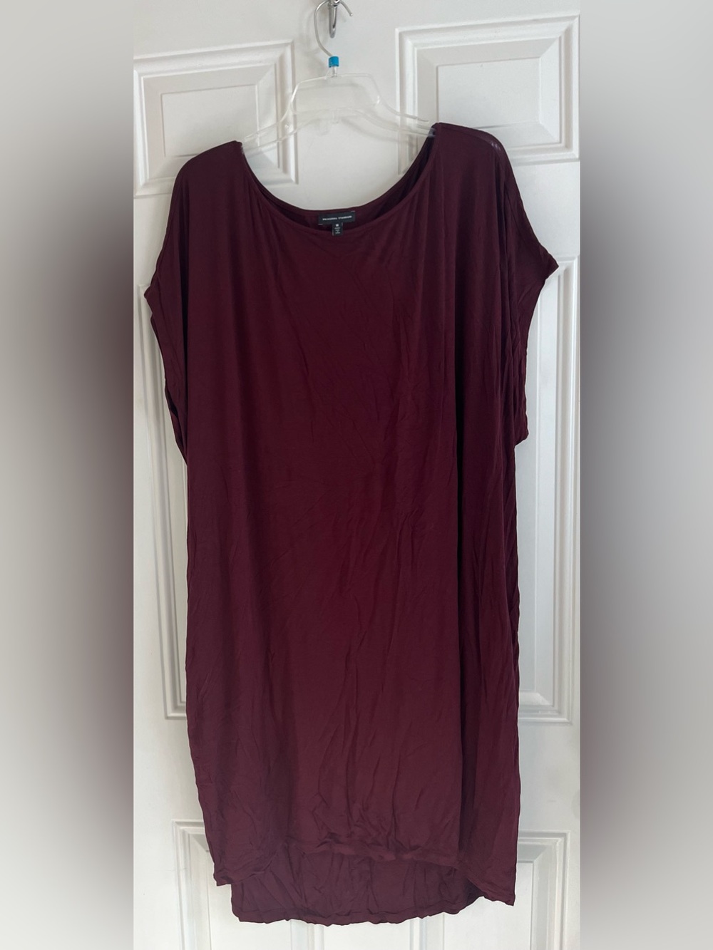 Universal Standard Helen Liquid Jersey Shift Dress Rothko Purple Women M Stretch